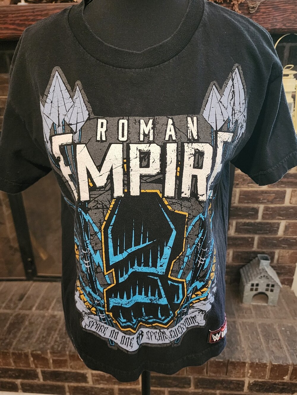 Roman Empire Youth Large Graphic Tee - Black